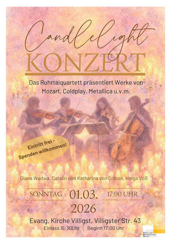 Konzert im Kerzenschein in der Kirche